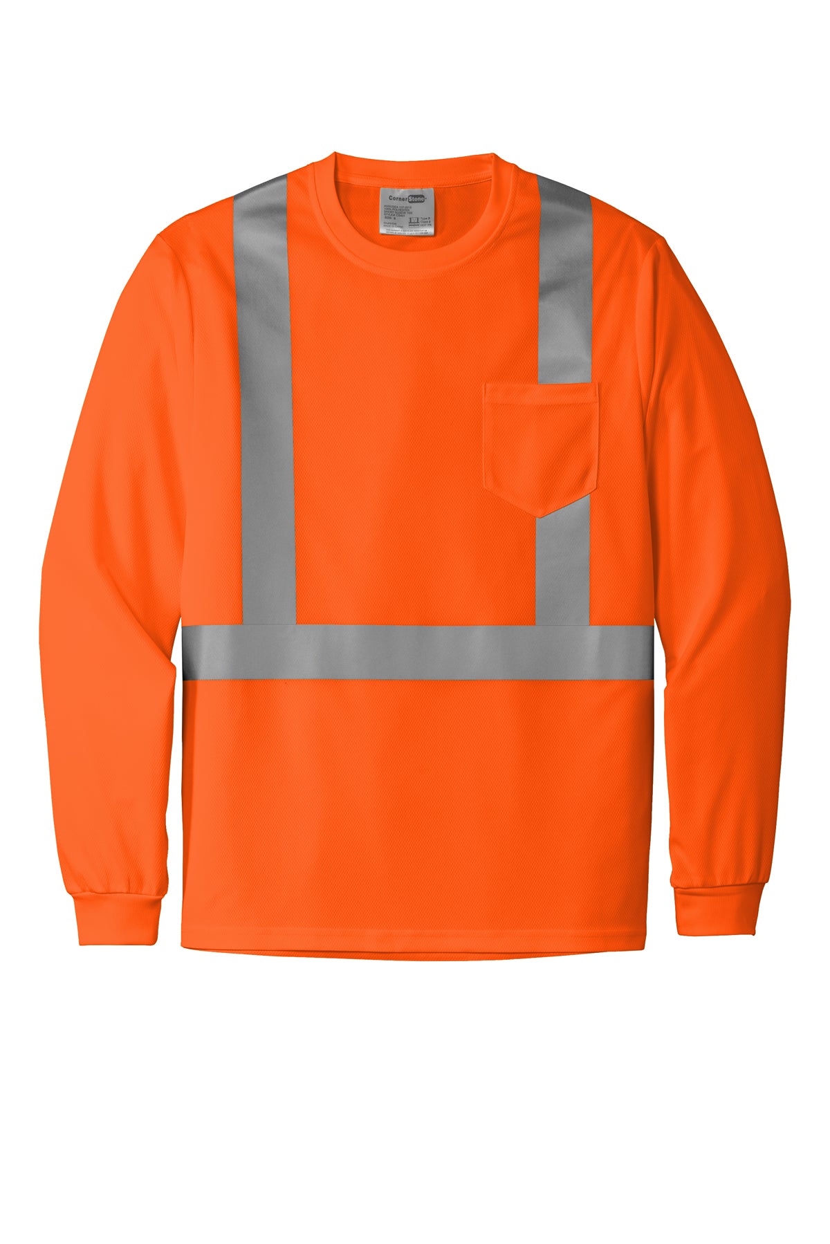 CornerStone® ANSI 107 Class 2 Long Sleeve Tee